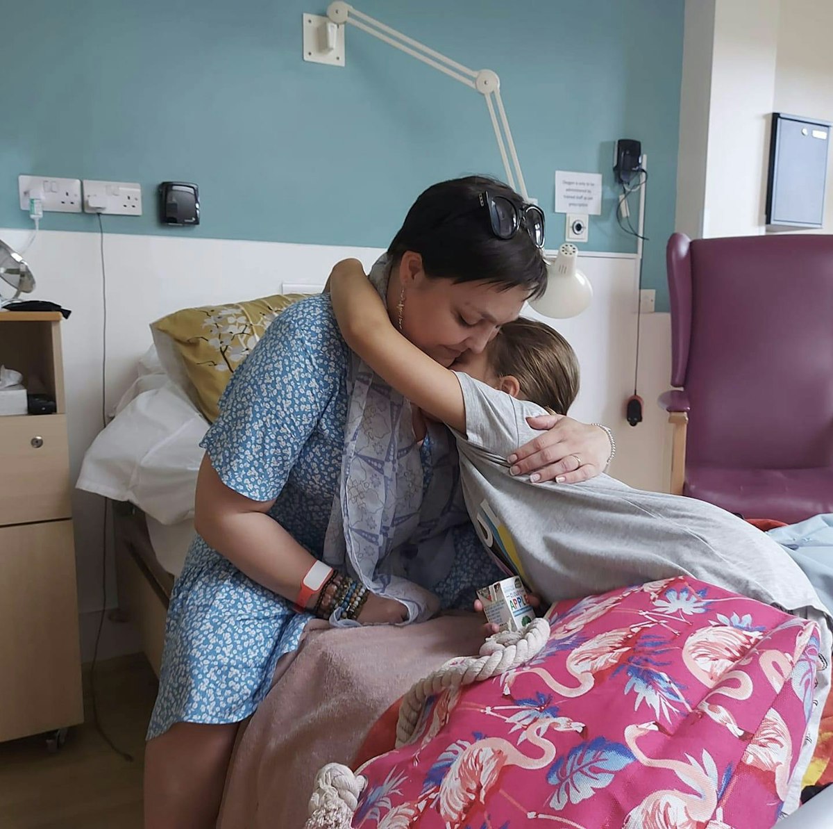 Harli’s first visit to St Elizabeth Hospice to see her mum